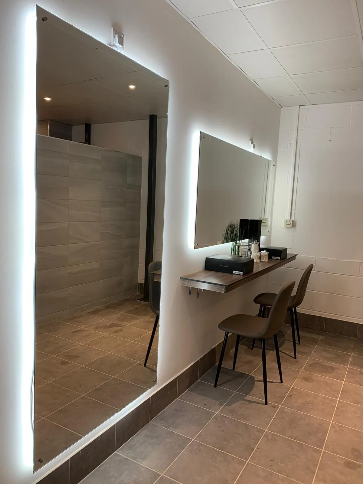 Refurbished changing rooms at S20 Health and Fitness