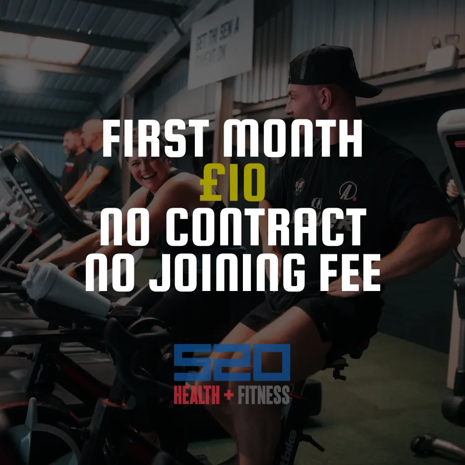 first month £10 membership - no contract - no joining fee